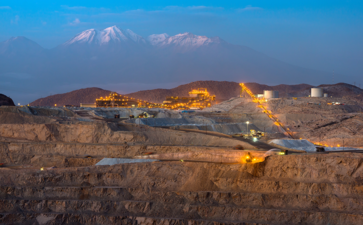 Open Pit Copper Mining Site